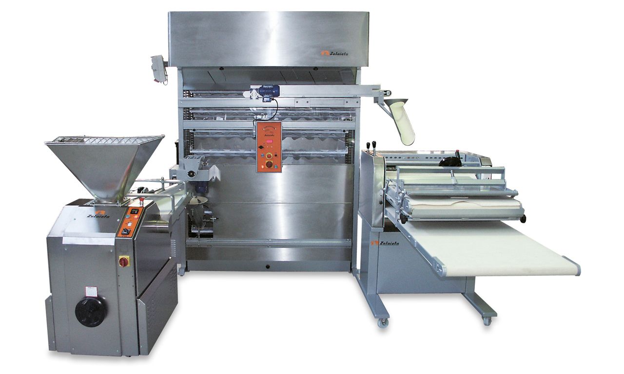 Semiautomatic Groupe with horizontal moulder